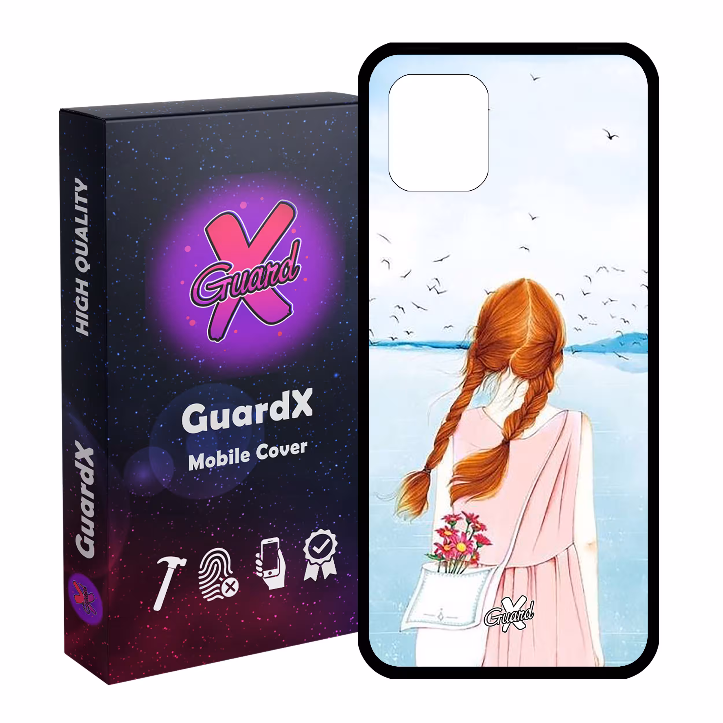کاور گارد ایکس طرح دختر مدل Glass10213 مناسب برای گوشی موبایل سامسونگ Galaxy Note 10 Lite