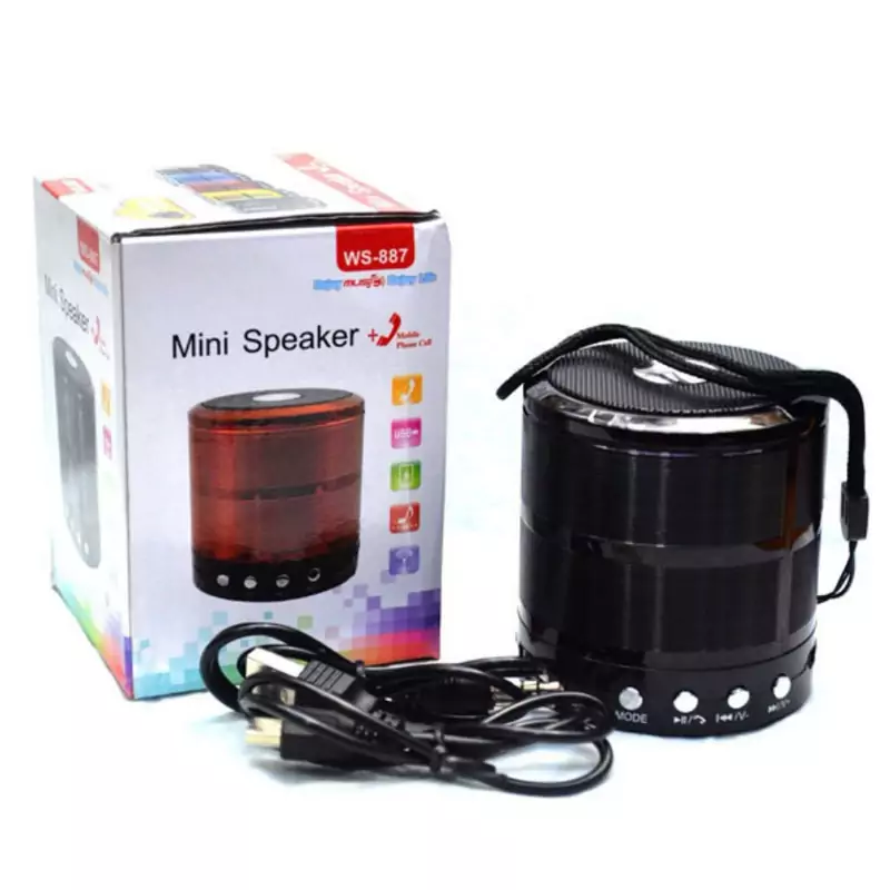 اسپیکر بلوتوثی قابل حمل مدل mini-887-اسپیکر بلوتوثی-اسپیکر بی سیم-وایرلس اسپیکر