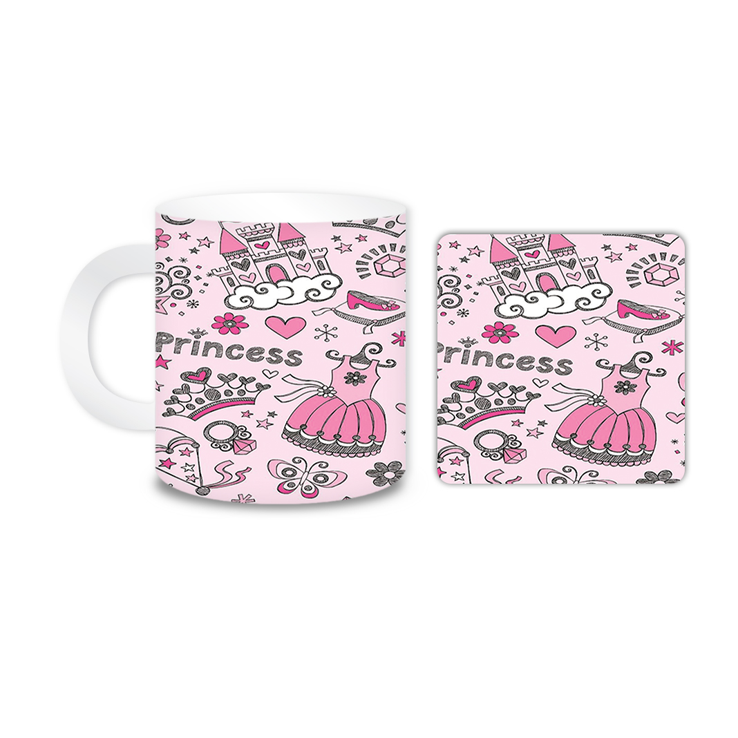 ماگ مدل لباس کد 1903 به همراه زیر لیوانی