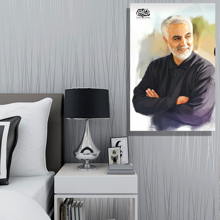 تابلو شاسی طرح سردار قاسم سلیمانی کد 02