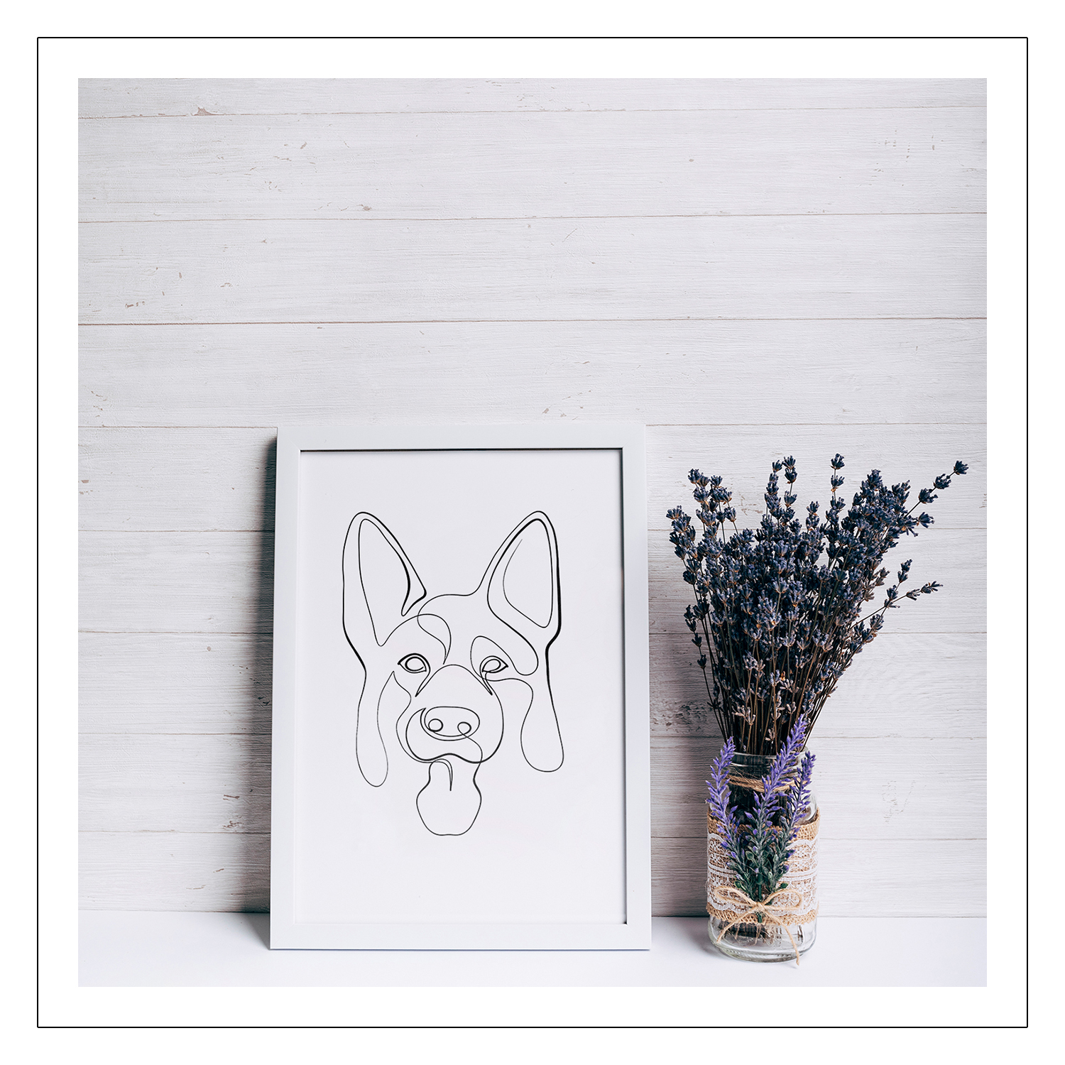 تابلو مدل سگ TB04