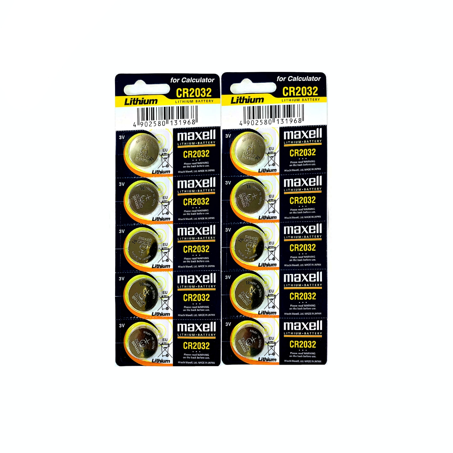 باتری سکه ای مکسل مدل CR2032 بسته ۱۰ عددی 