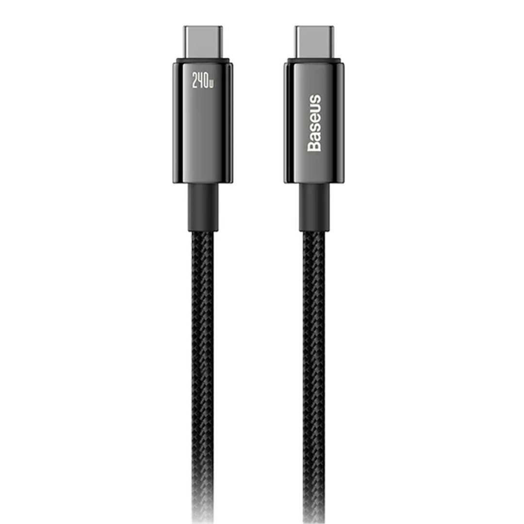 خرید و قیمت کابل USB Type-C به USB Type-C بیسوس Tungsten Gold طول 1 متر