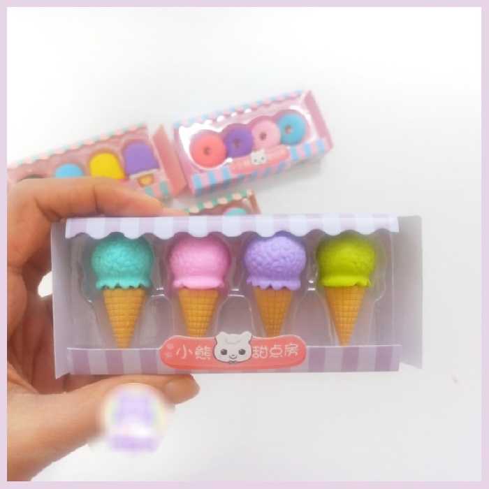 پاکن 4تایی بستنی قیفی و آبنبات چوبی