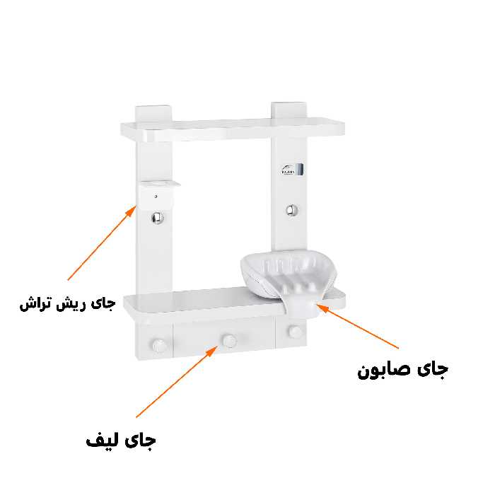 قفسه حمام دلفین مدل 2-10119
