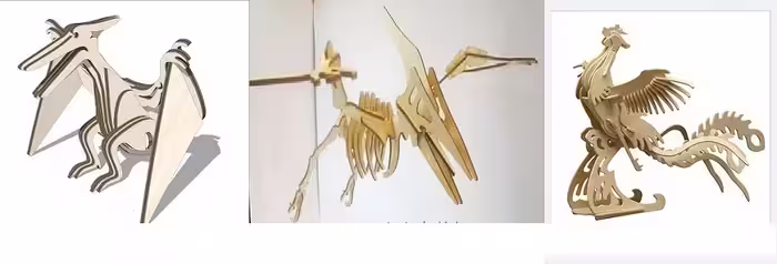 مجموعه 3 عددی دایناسور پرنده