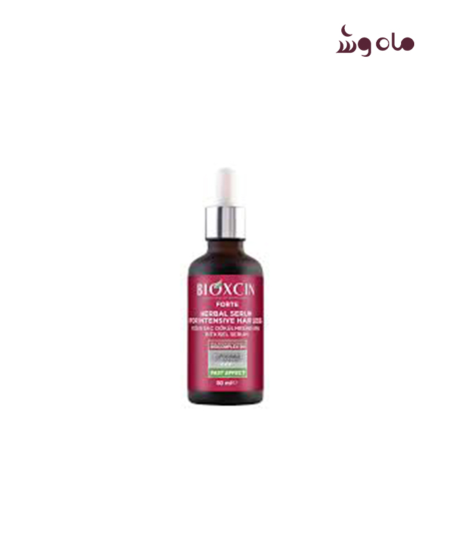 سرم موی ضدریزش گیاهی بیوکسین مدل forte حجم 50 میل