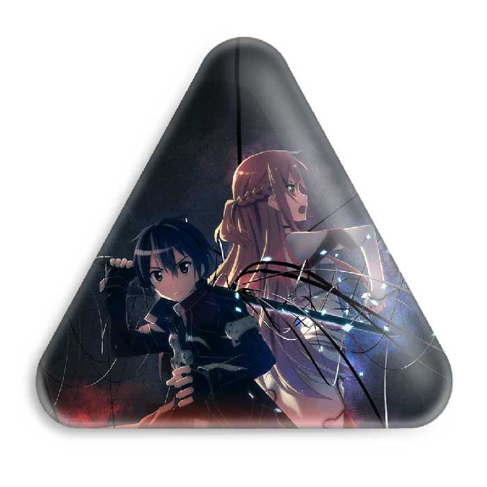 پیکسل خندالو طرح انیمه هنر شمشیر زنی مدل مثلثی کد 12085