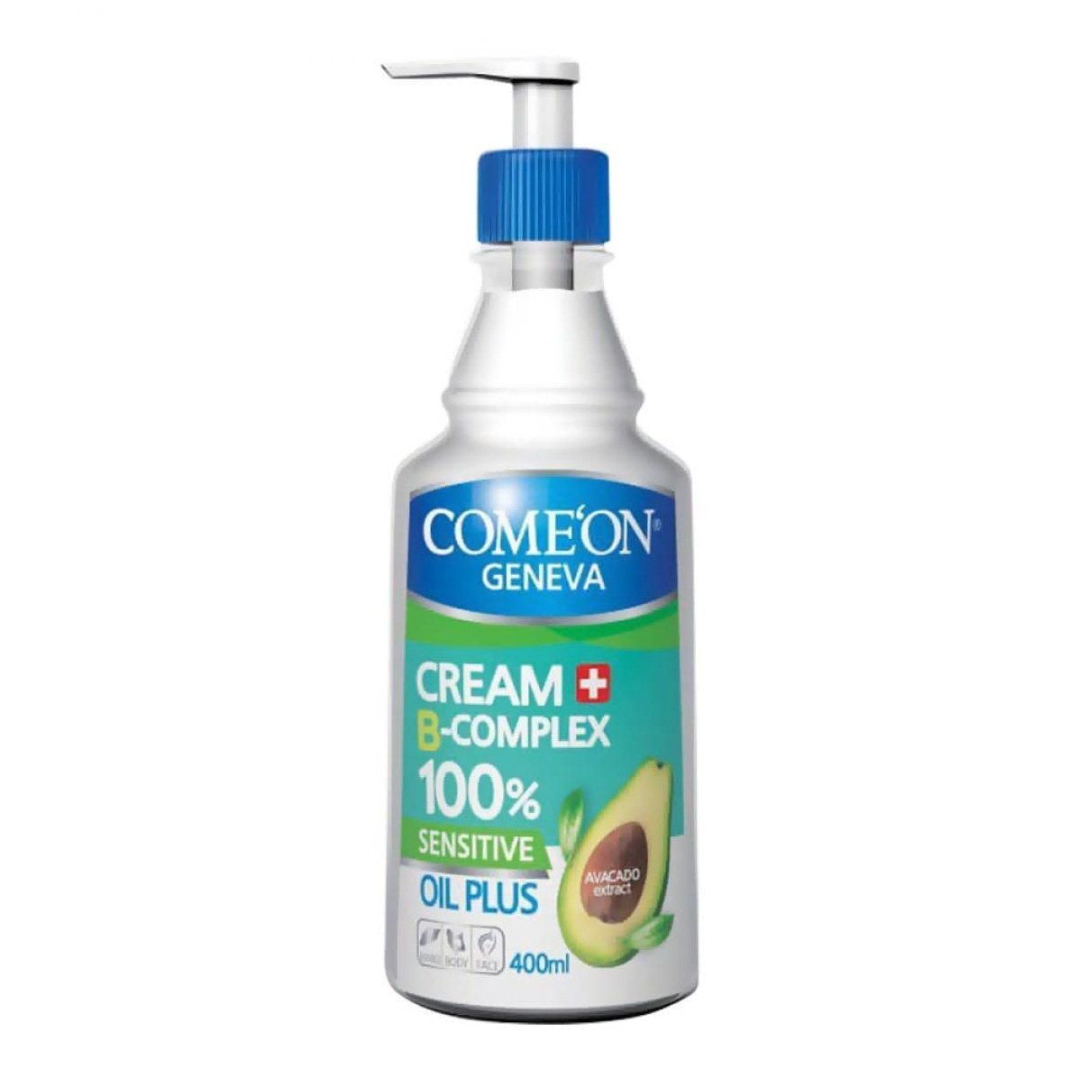 کرم پمپی ب کمپلکس پوست های خشک آووکادو 400 میل کامان