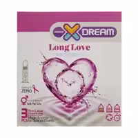 کاندوم ایکس دریم مدل Long Love بسته 3 عددی