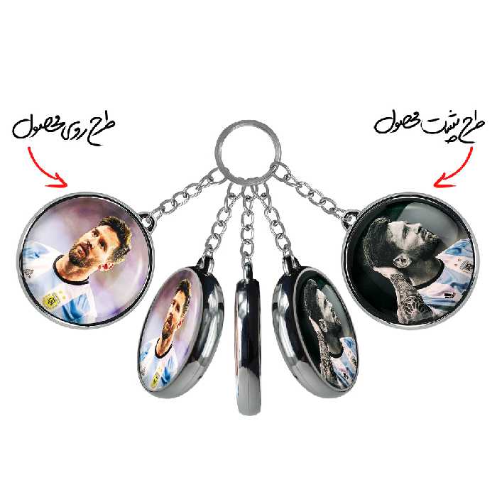 جاکلیدی خندالو طرح مسی مدل دوطرفه کد 21171962