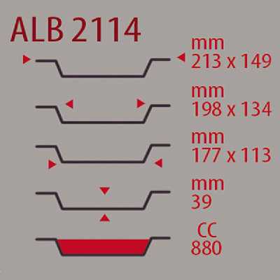ظرف یکبار مصرف مدل 2114 بسته 10 عددی