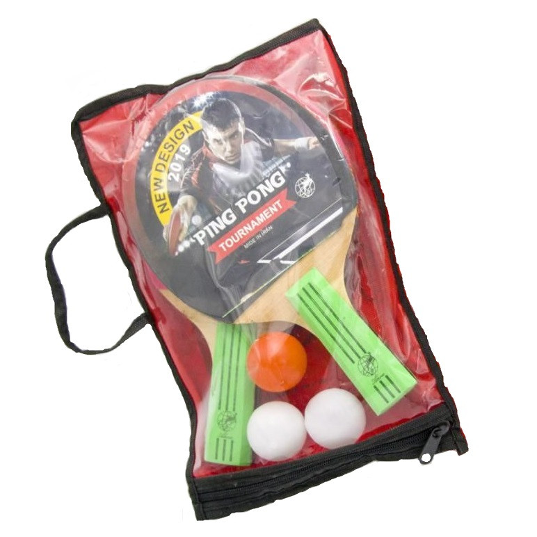 راکت پینگ پنگ کد A51 بسته دو عددی به همراه توپ | چاوه