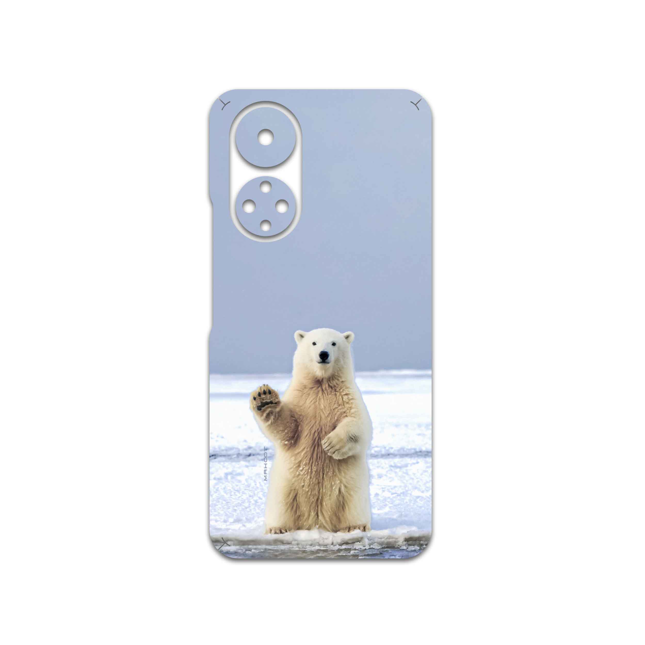 برچسب پوششی ماهوت مدل Polar-bear مناسب برای گوشی موبایل آنر X7