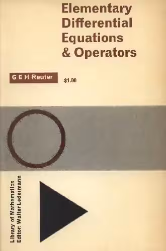 خرید و دانلود نسخه کامل کتاب Elementary differential equations and operators,