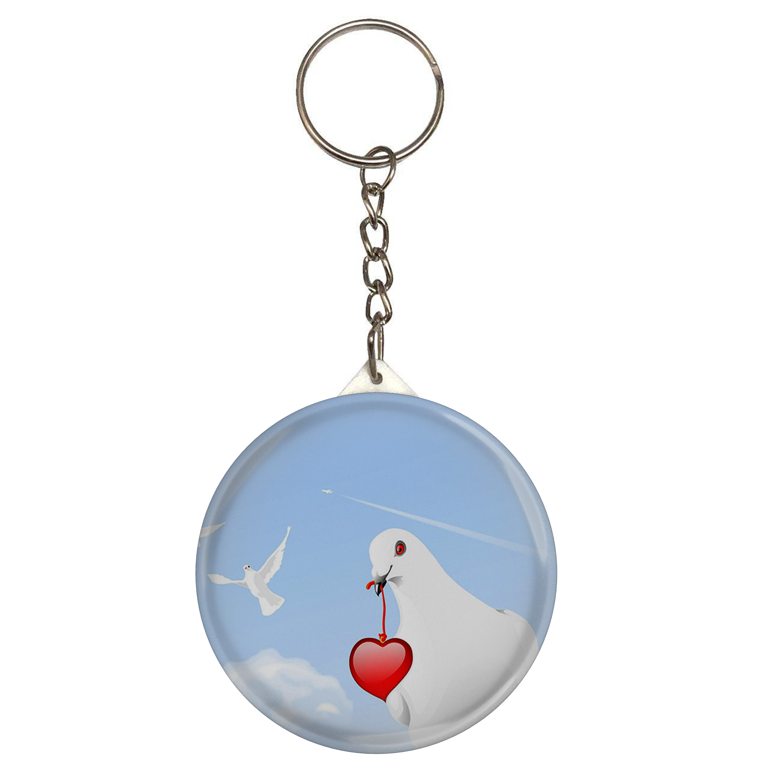 جاکلیدی طرح کبوتر و قلب مدل S1584