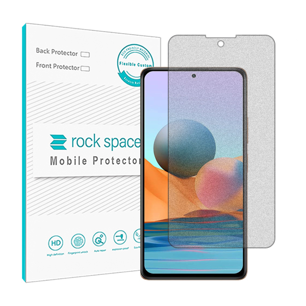 گلس شیائومی Redmi Note 10 Pro Max مدل نانو هیدروژل مات برند راک اسپیس کد 14650S