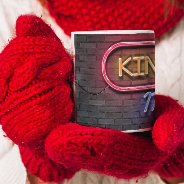 ماگ طرح تابلو نئون مدل کیمیا