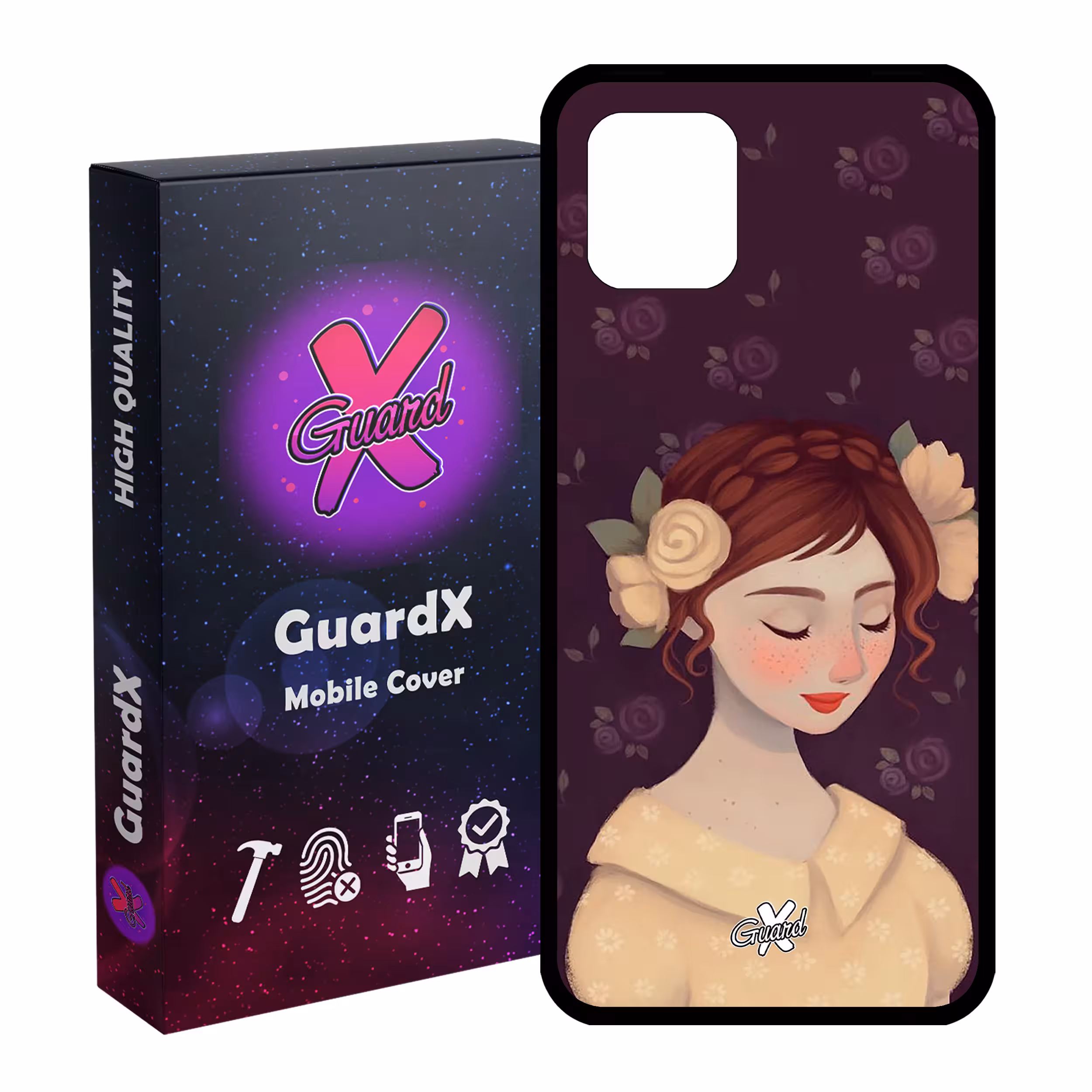 کاور گارد ایکس طرح Girl مدل Glass10325 مناسب برای گوشی موبایل سامسونگ Galaxy Note 10 Lite