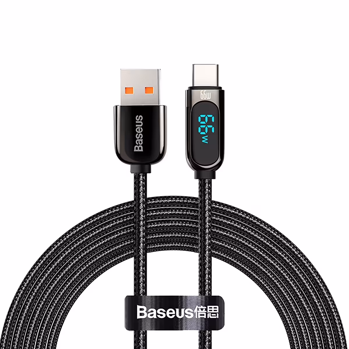 کابل تبدیل USB به USB-C باسئوس مدل Display Fast Charging-66w طول 2 متر