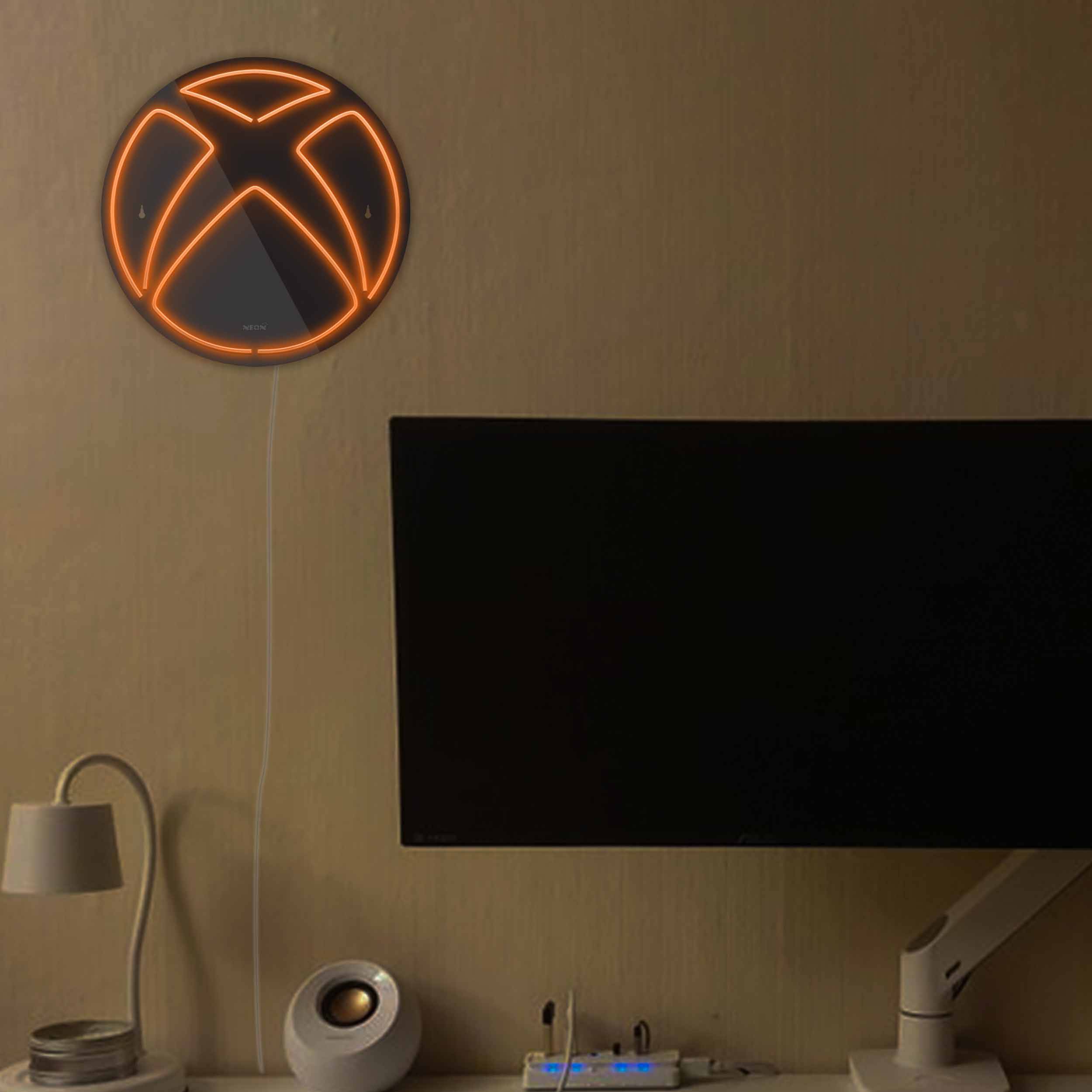 چراغ دیواری نئون دیزاین مدل Xbox-BL_ORG