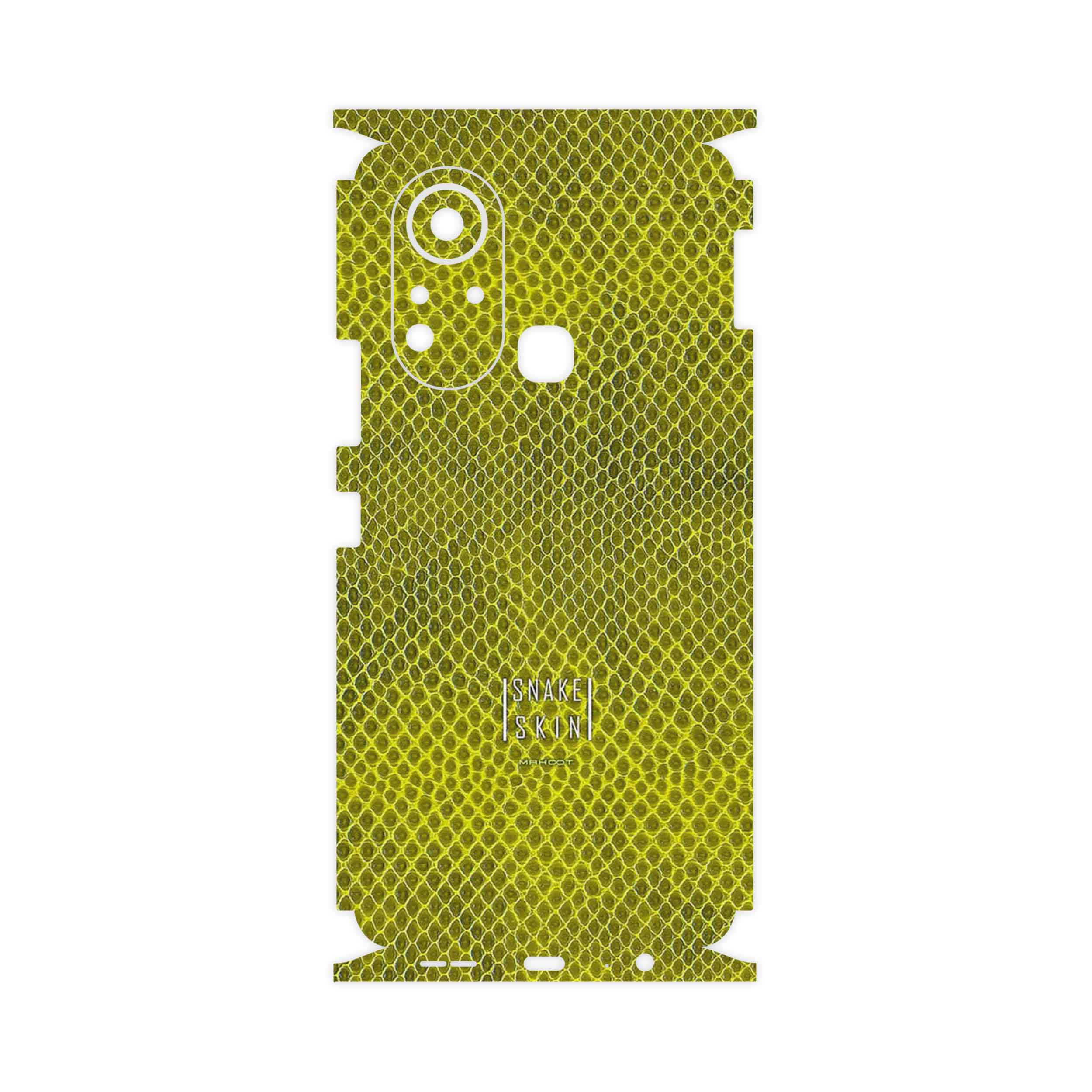 برچسب پوششی ماهوت مدل Yellow Snake Skin-FullSkin مناسب برای گوشی موبایل اینفینیکس Hot 11s