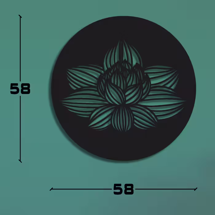 دیوارکوب طرح نیلوفر آبی مدل fl-s03