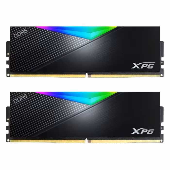 رم کامپیوتر DDR5 دو کاناله 5200 مگاهرتز CL38 ای دیتا مدل XPG Lancer RGB ظرفیت 32 گیگابایت