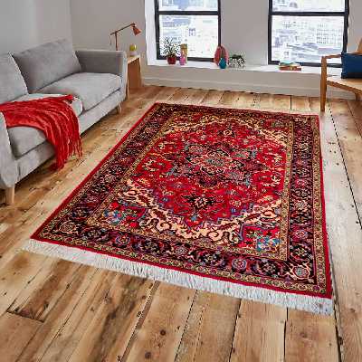 فرش دستباف شش متری طرح هریس تبریز مدل حریر HA