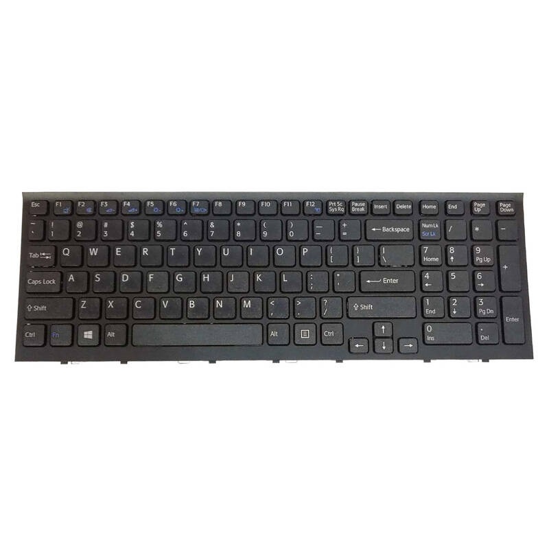 کیبورد لپ تاپ سونی ‎Sony EE بدون فریم مشکی