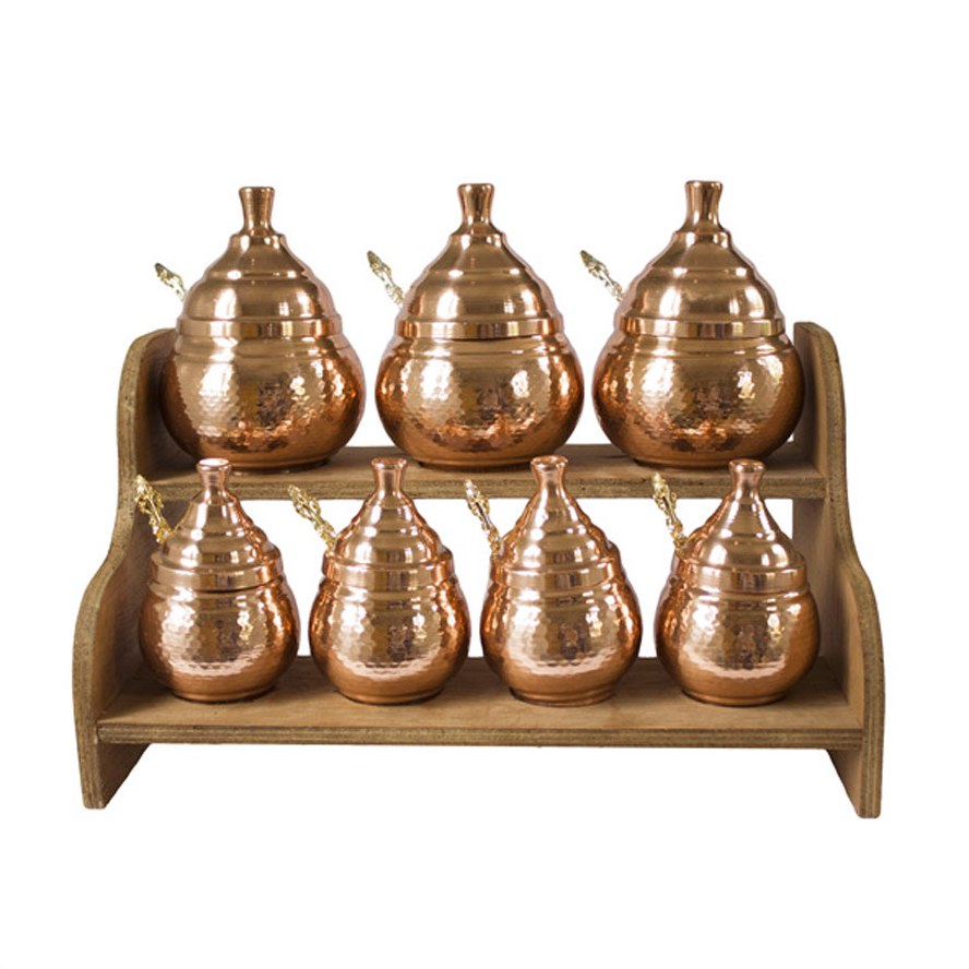 پا سماوری مسی 7 تایی 2 طبقه کد ZH235