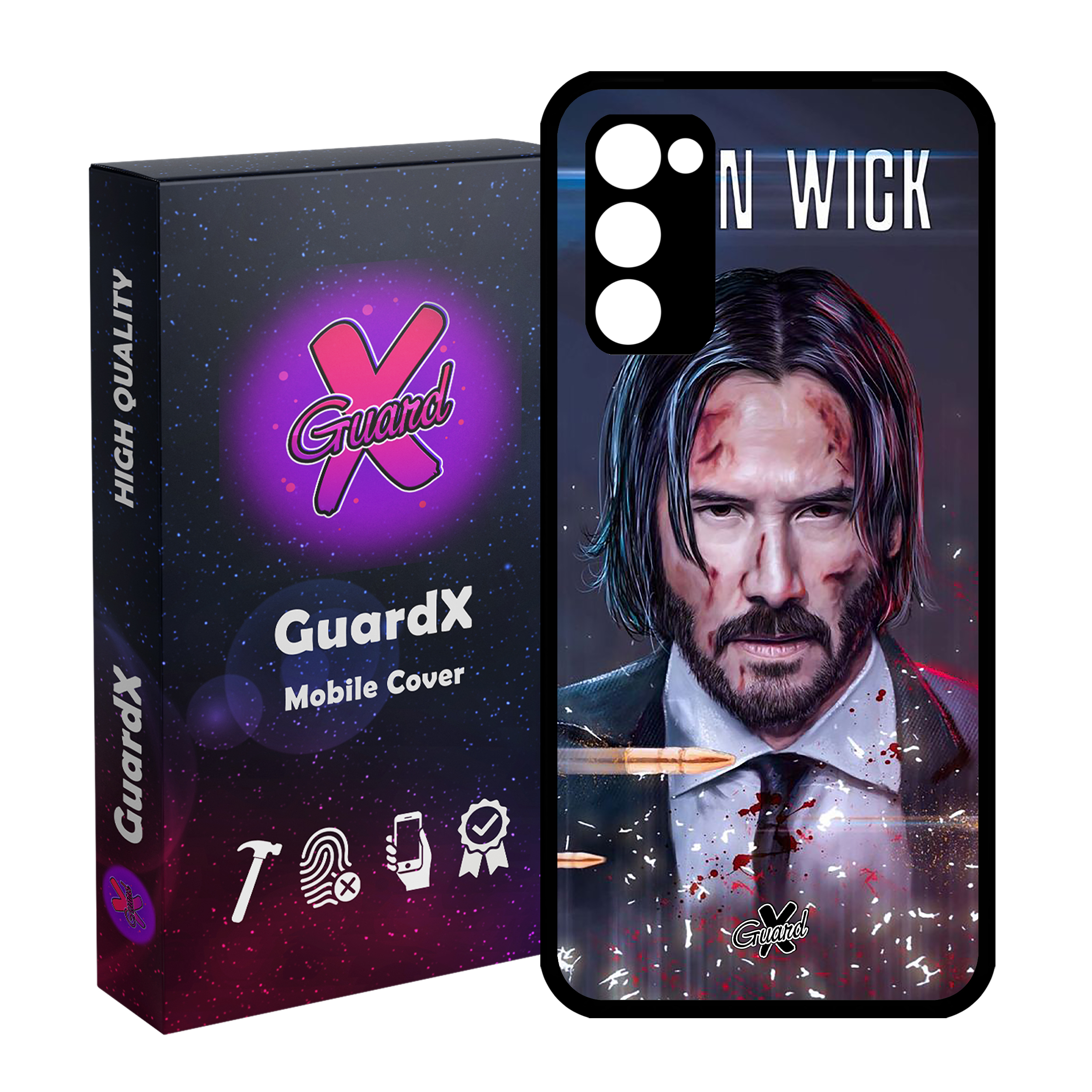 کاور گارد ایکس طرح John Wick مدل Glass10145 مناسب برای گوشی موبایل سامسونگ Galaxy S20 FE
