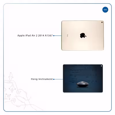 برچسب پوششی ماهوت مدل Hang Instrument مناسب برای تبلت اپل iPad Air 2 2014 A1567