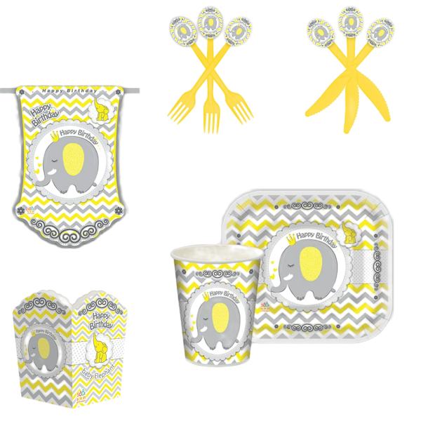 مجموعه 84 عددی تم تولد طرح فیل کوچولو مدل AR