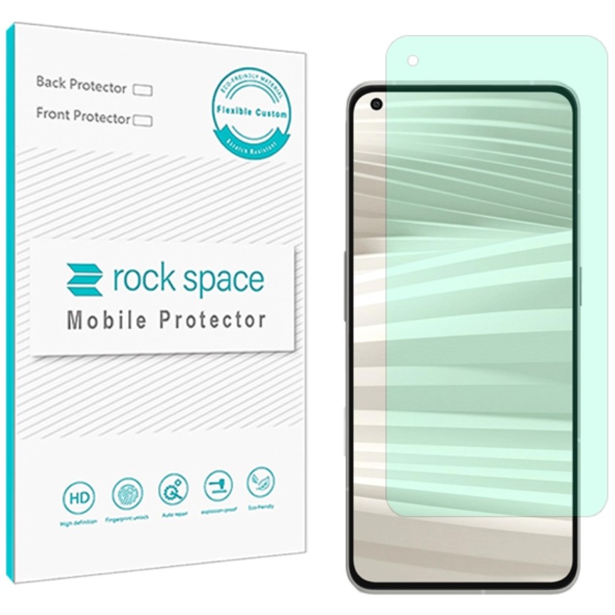 گلس   ریلمی GT2 Pro  مدل نانو هیدروژل گرین لایت برند راک اسپیس   