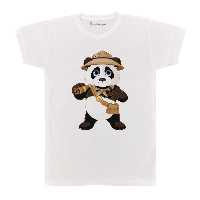تی شرت بچگانه پرمانه طرح پاندای کونگ فو کار کد pmt.4549
