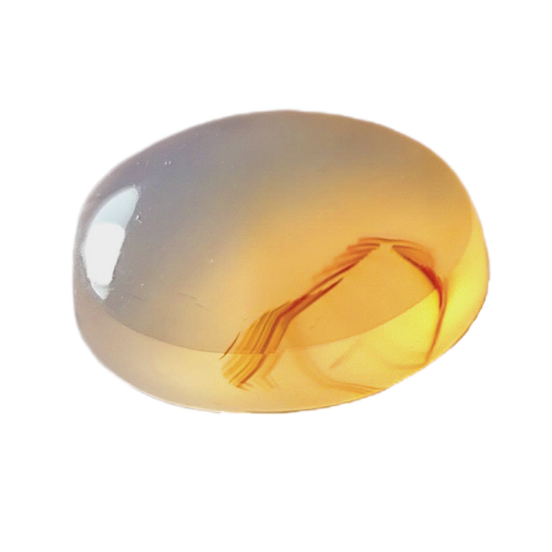 شرف الشمس عقیق یمنی زرد لیمویی مصور Y 8228 مناسب حکاکی و ثبت نام دعای شرف الشمس