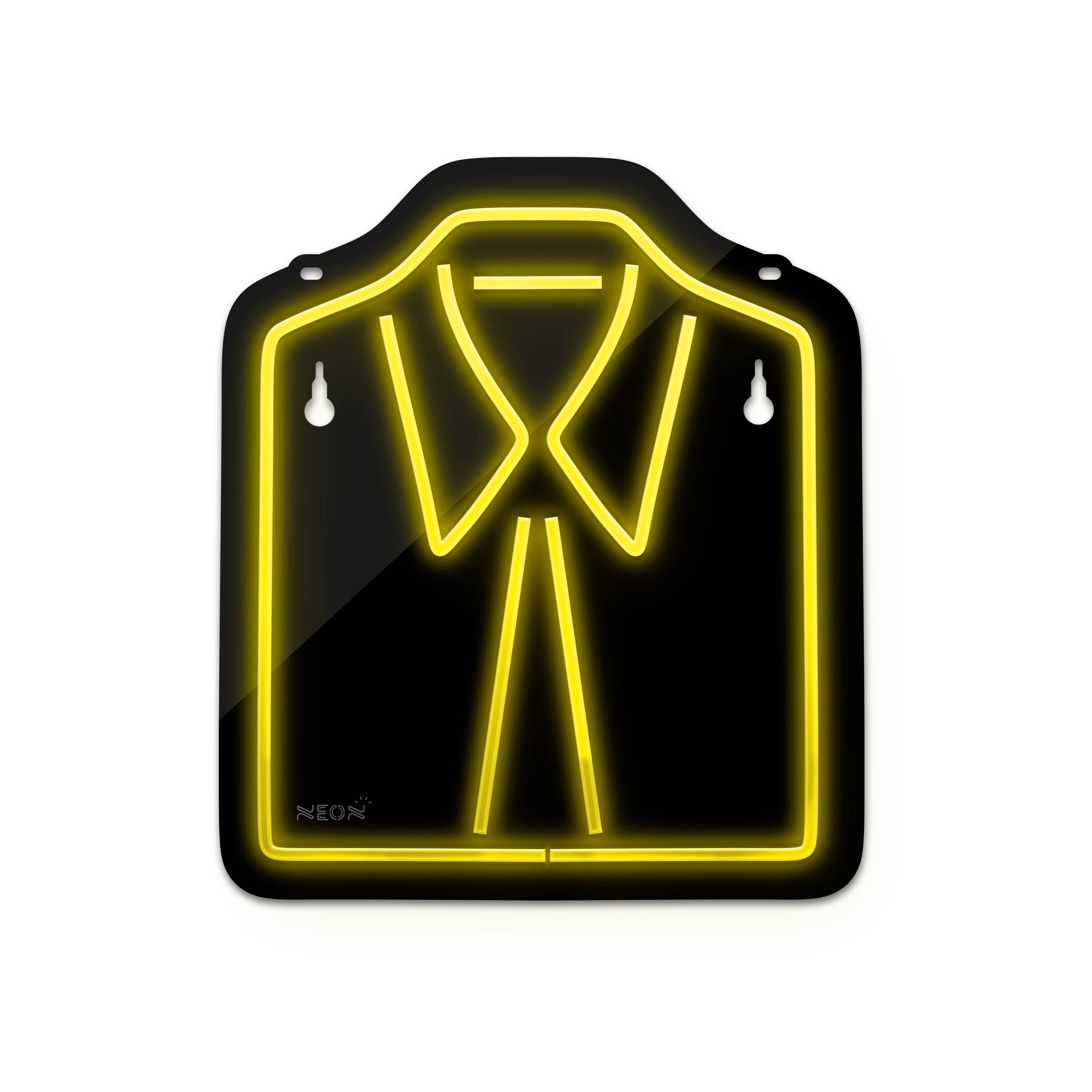 چراغ دیواری نئون دیزاین طرح Men-Clothes-BL_YL