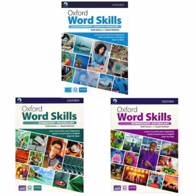 کتاب Oxford Word Skills Second Edition اثر Ruth Gairns And Stuart Redman انتشارات دنیای زبان سه جلدی