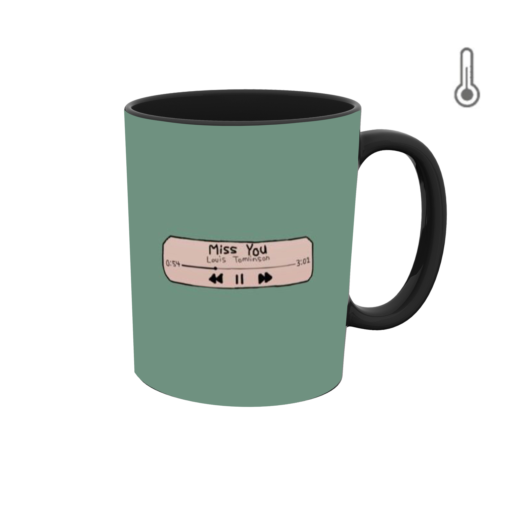 ماگ حرارتی طرح گرافیکی موزیک 