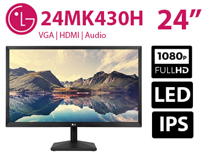 مانیتور ال جی مدل 24MK430H-B سایز 23.8 اینچ | Monitor LG 24MK430H-B 23.8 Inch FHD IPS