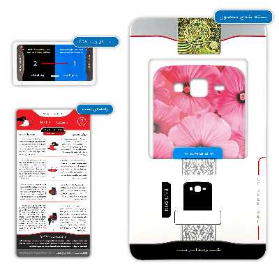 برچسب پوششی ماهوت مدل Pink-Flower مناسب برای گوشی موبایل سامسونگ Galaxy Grand 2