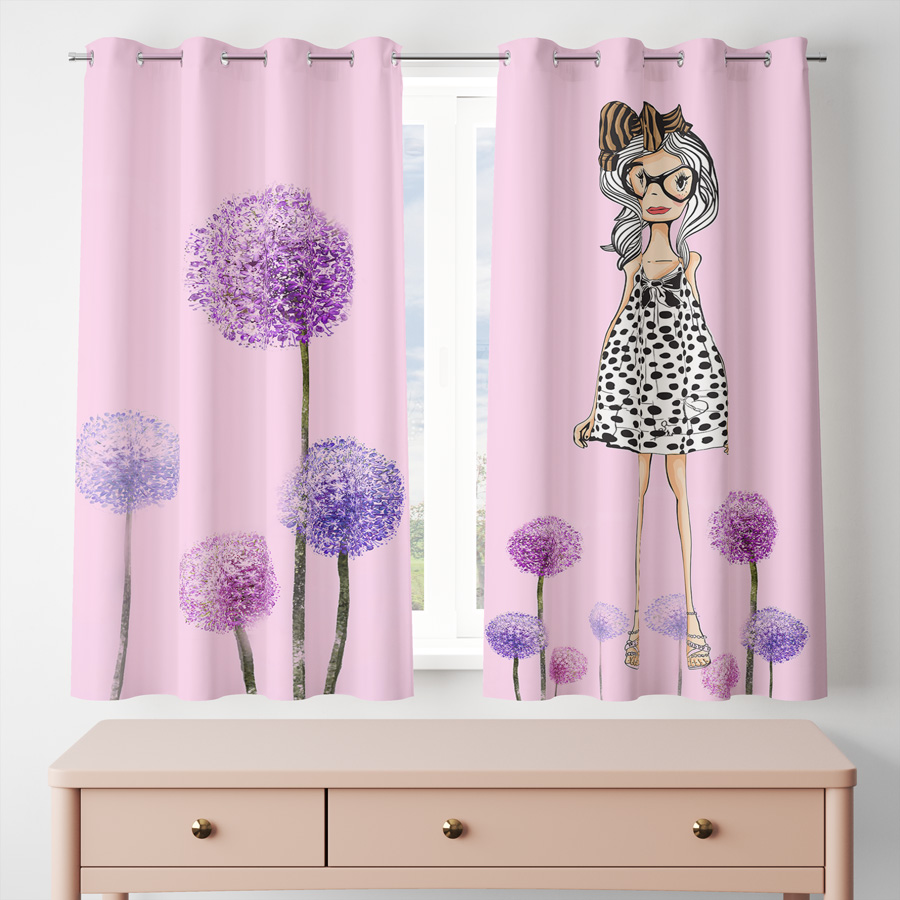 پرده مدل پانچی کد 7955 سایز 200x140 سانتی متر