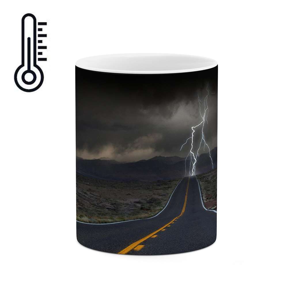 ماگ حرارتی کاکتی طرح رعد و برق مدل mgh12573