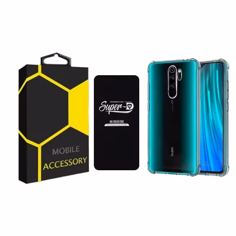 کاور مدل Kapsooli مناسب برای گوشی موبایل شیائومی Redmi Note 8 Pro به همراه محافظ صفحه نمایش