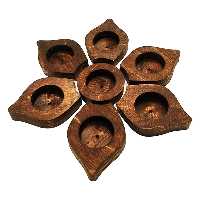 جاشمعی طرح گل کد 014 مجموعه 7 عددی