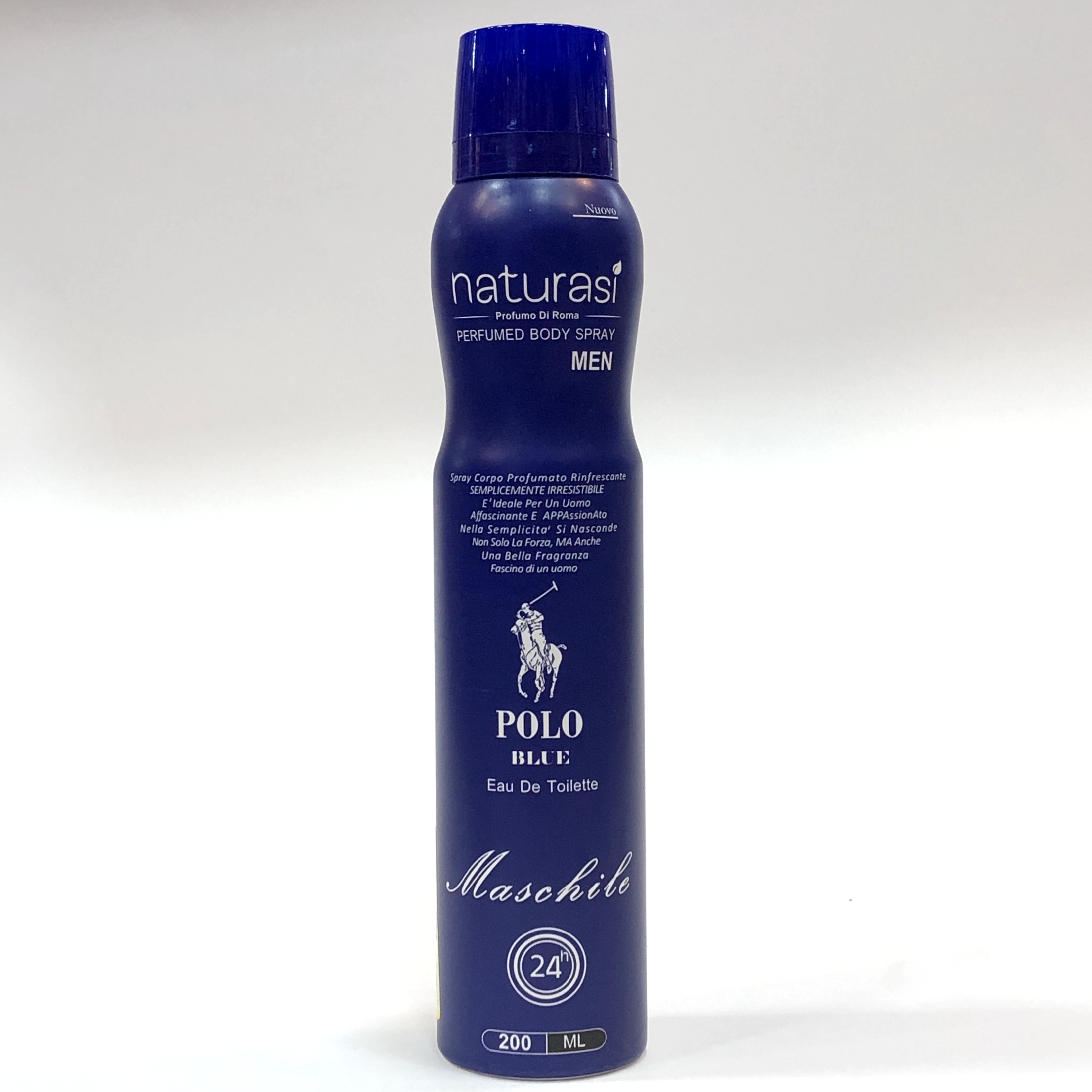 اسپری مردانه naturasi polo blue پولو بلو  24 ساعته 200میلی لیتر 