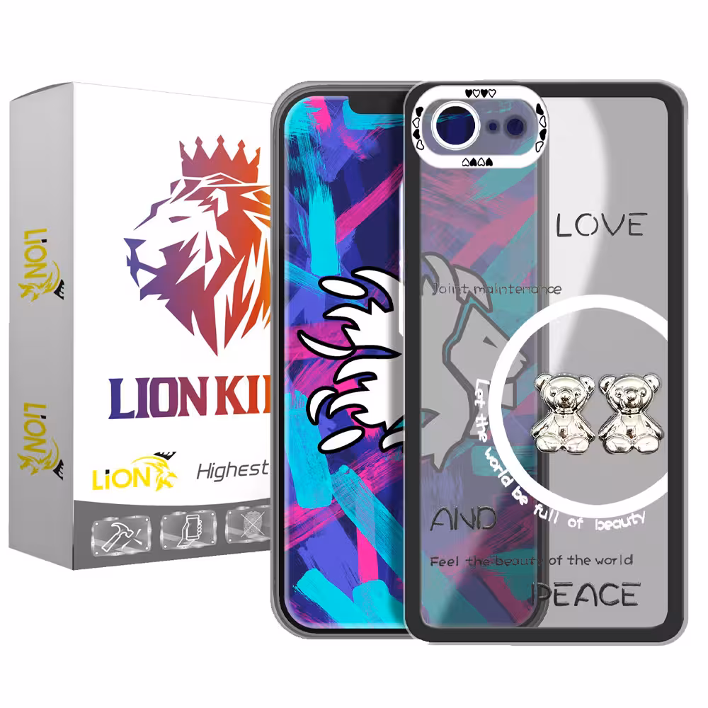 کاور لاین کینگ مدل دو خرسLOVE مناسب برای گوشی موبایل اپل iphone 6/6s