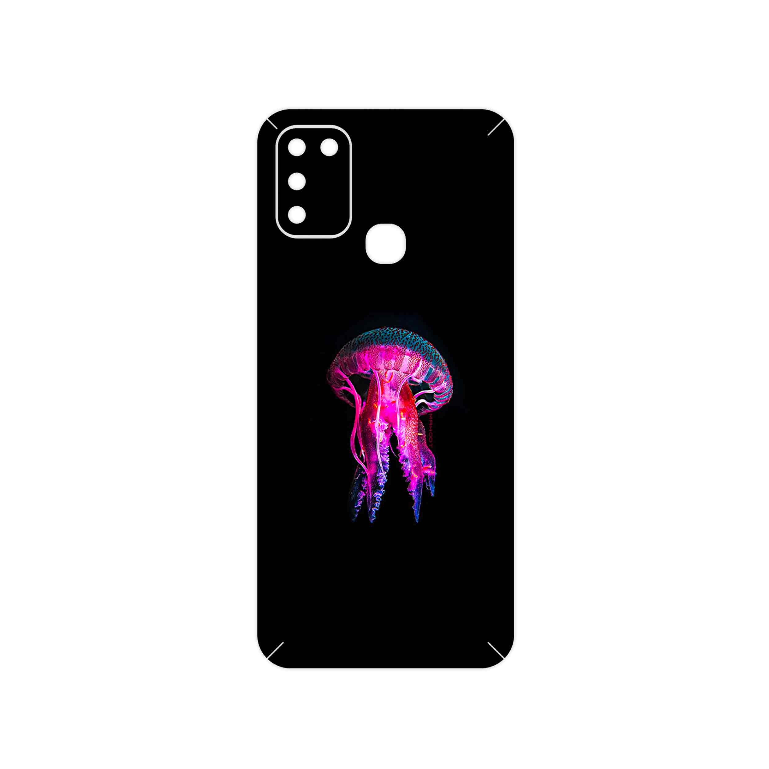 برچسب پوششی ماهوت مدل jellyfish مناسب برای گوشی موبایل اینفینیکس Hot 10 Play