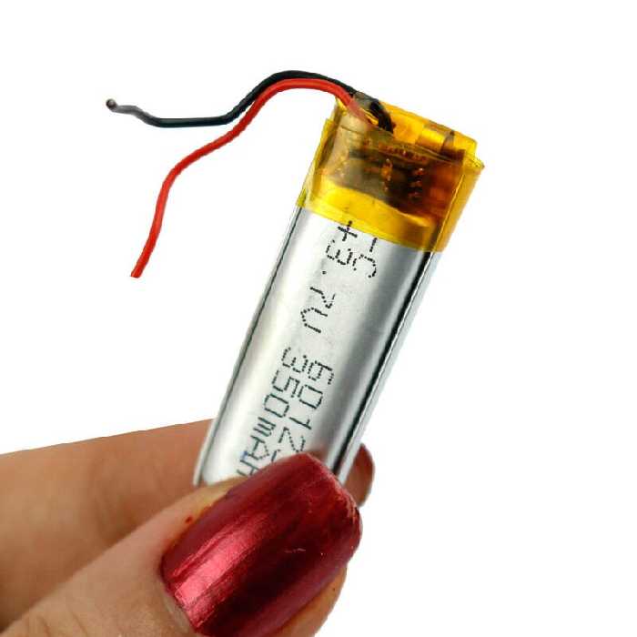 باتری لیتیوم 350mAh 5*12*36mm 601235